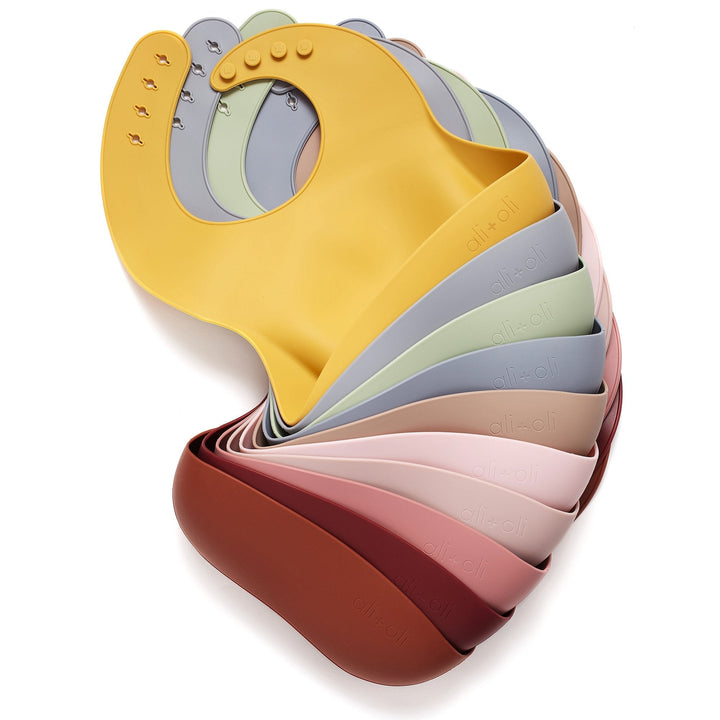 Light Sage Silicone Bib - Guam Baby Company