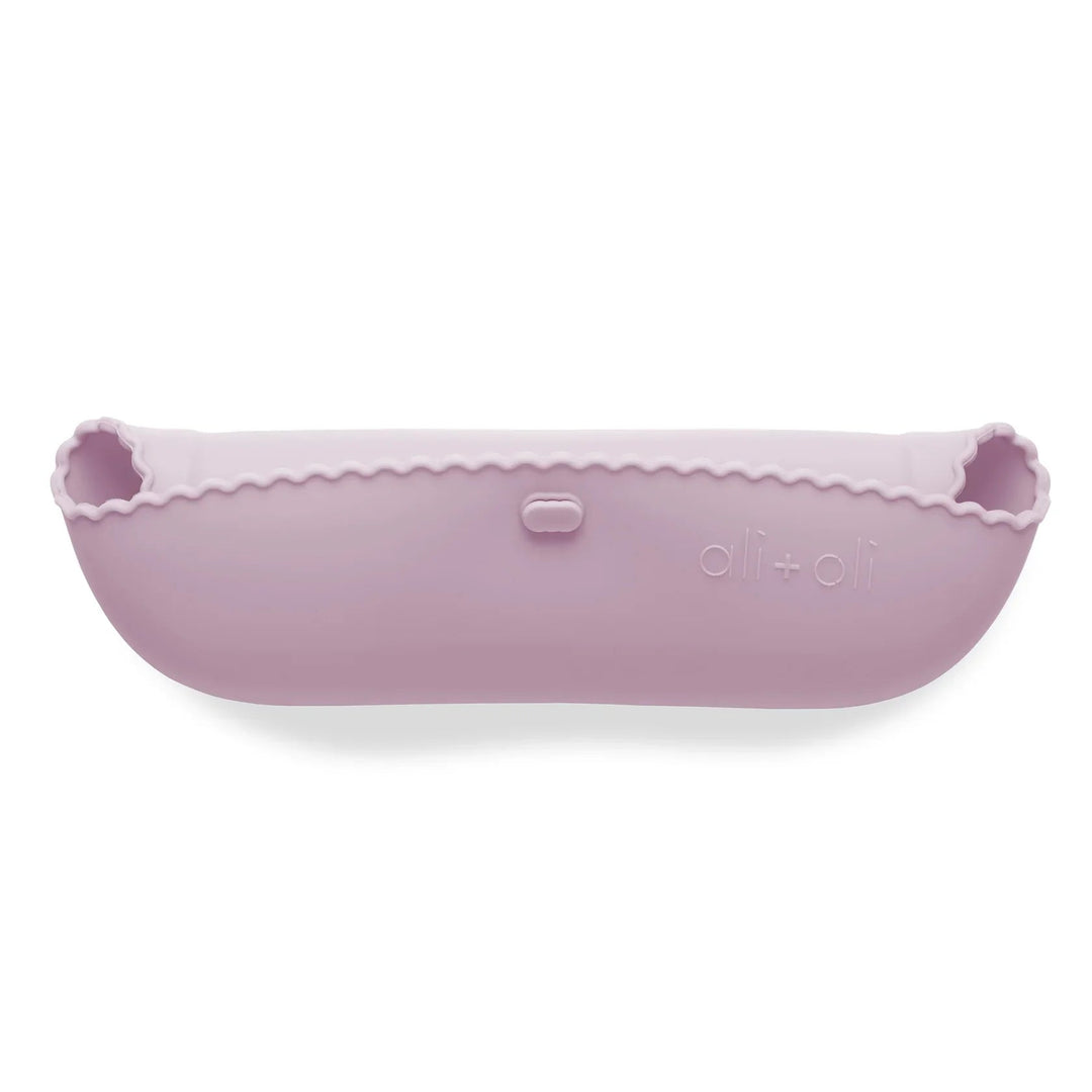 Wavy Lilac Silicone Bib - Guam Baby Company