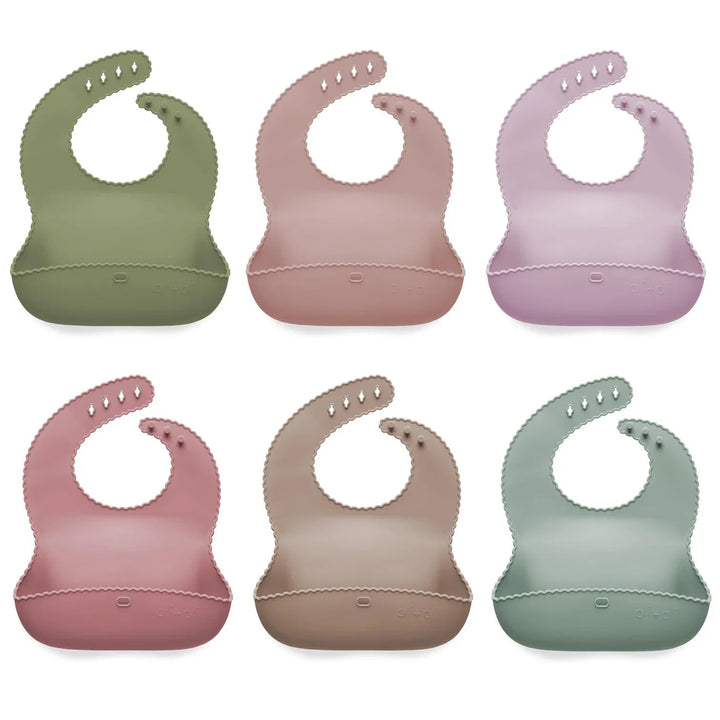 Wavy Mint Silicone Bib - Guam Baby Company