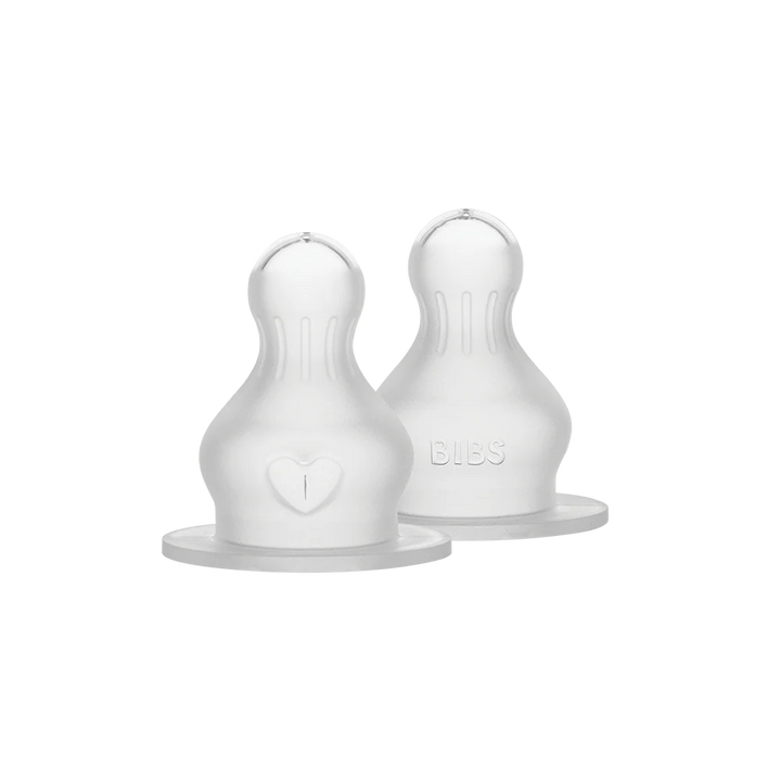 BIBS Bottle Silicone Nipple - 2 Pack