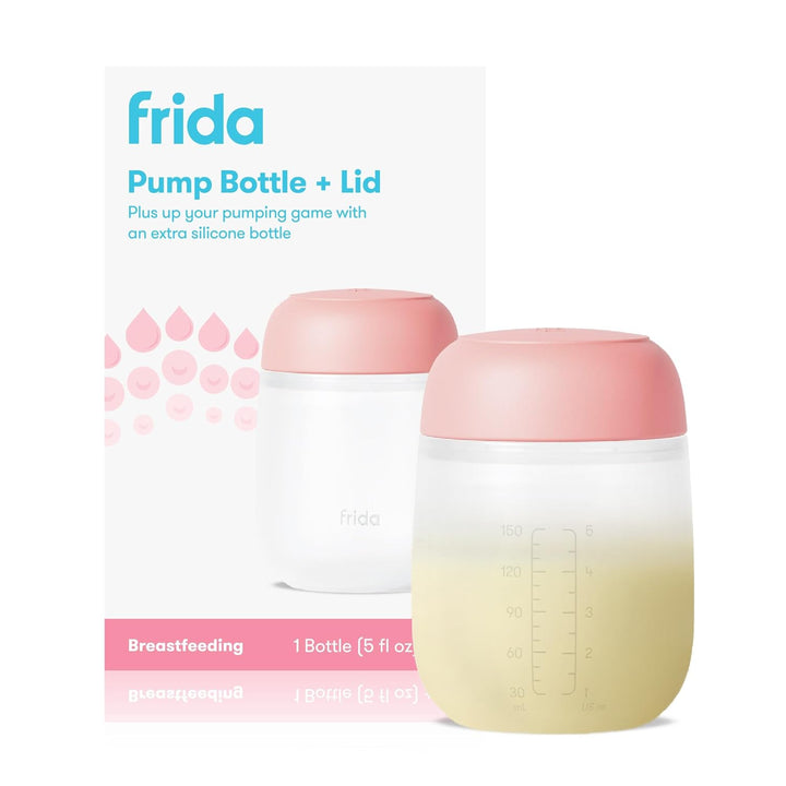 2-in-1 Manual Breast Pump Silicone Bottle + Replacement Lid