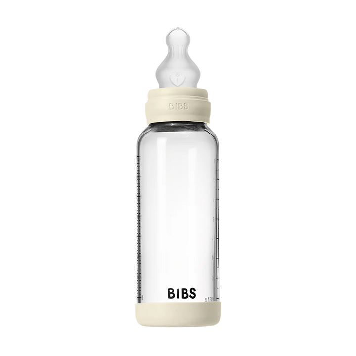 BIBS Baby Glass Bottle Complete Set 225ml Ivory