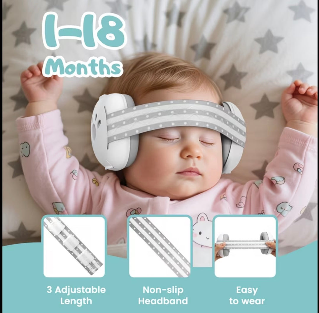 2-in-1 Baby Noise Cancelling Earmuffs