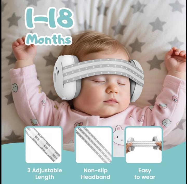 2-in-1 Baby Noise Cancelling Earmuffs