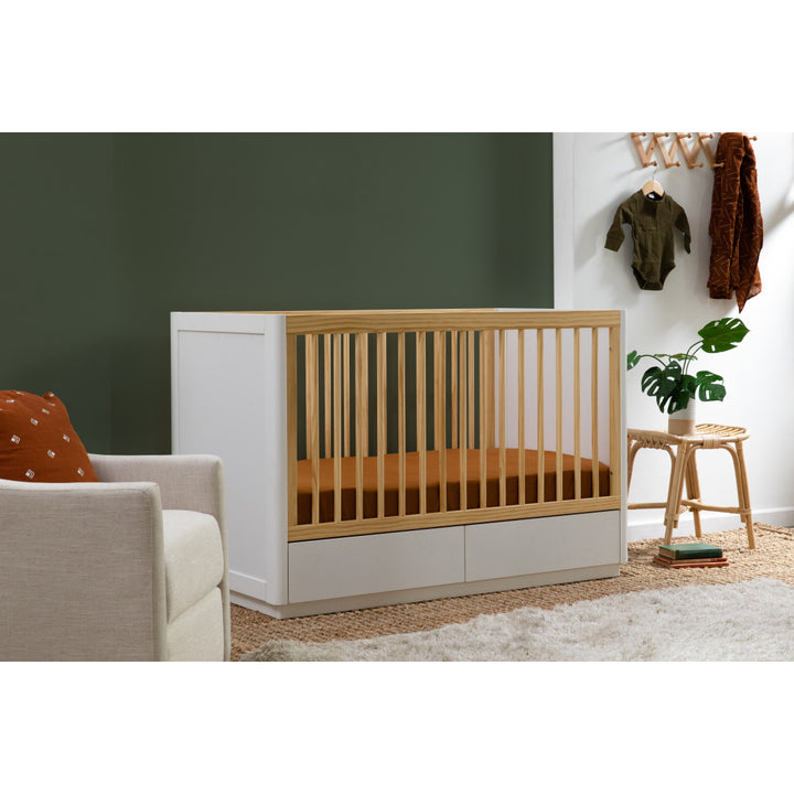 Bento 3-in-1 Convertible Storage Crib w/Toddler Bed Conversion Kit