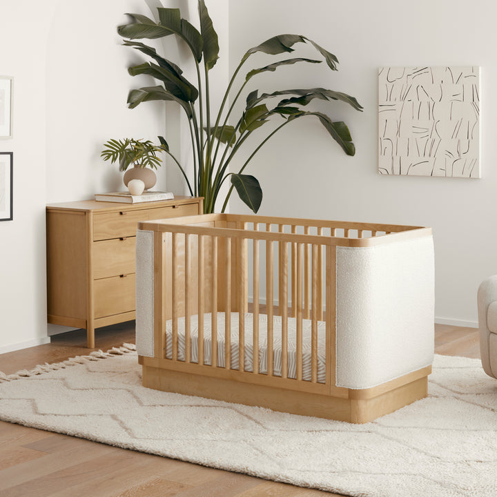 Bondi Boucle 4-in-1 Convertible Crib w/ Toddler Bed Kit