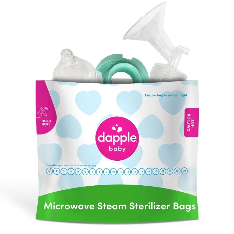 Dapple Baby Steam Sterilizer Bags, Fragrance Free, 8ct