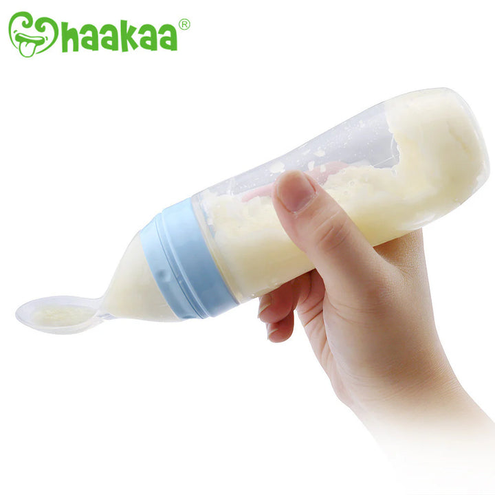 Silicone Baby Food Dispensing Spoon with Cap
