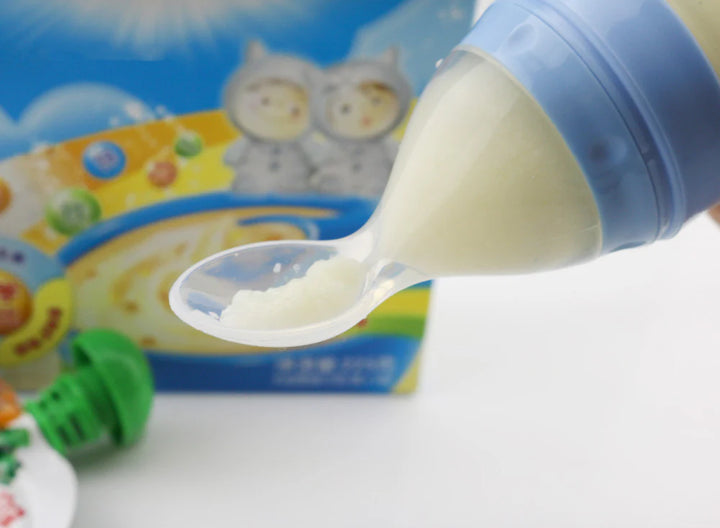 Silicone Baby Food Dispensing Spoon with Cap