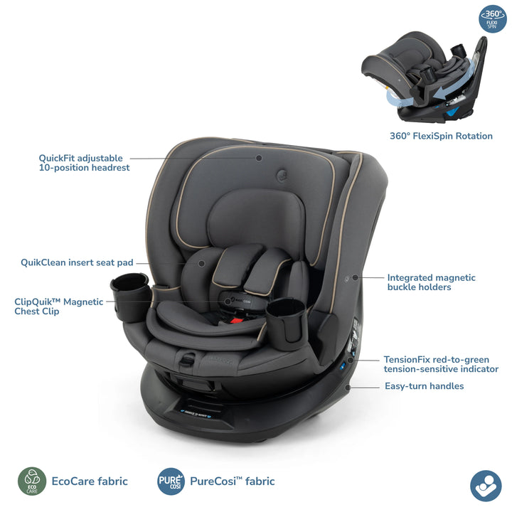 Andi 360° Rotating All-in-One Convertible Car Seat