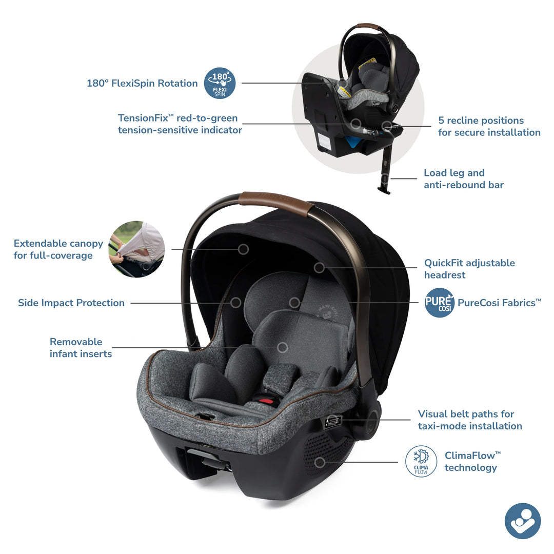Tayla Max Peri 180 Rotating Infant Car Seat Travel System