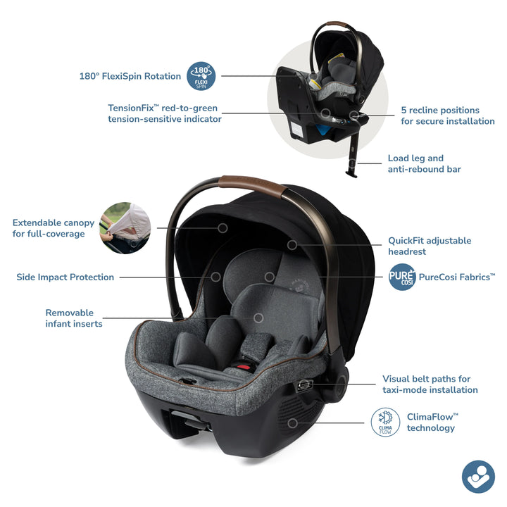 Tayla Max Peri 180 Rotating Infant Car Seat Travel System