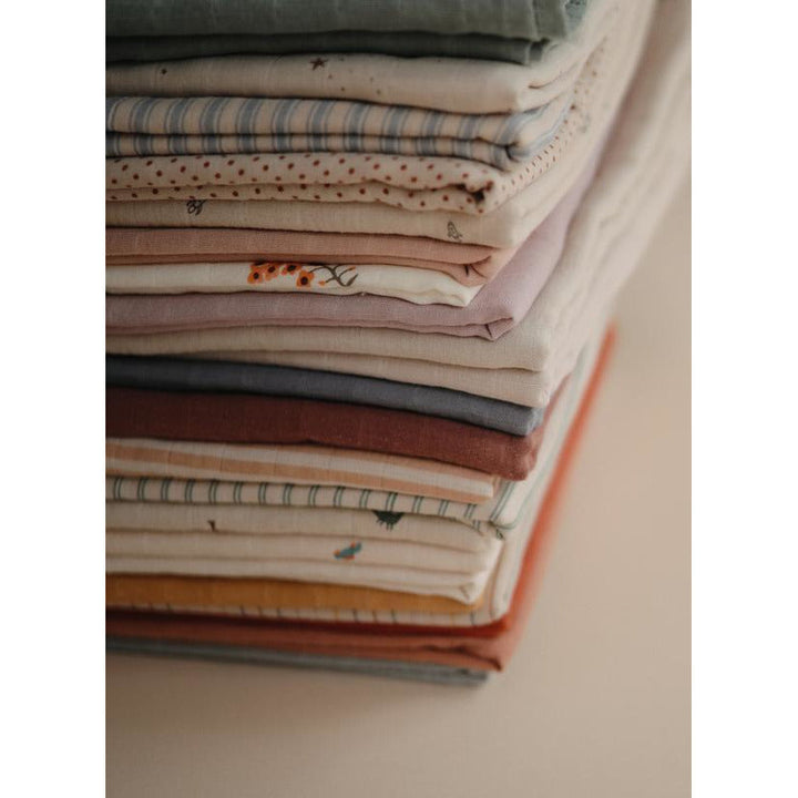 Muslin Swaddle Blanket Organic Cotton (Blush)