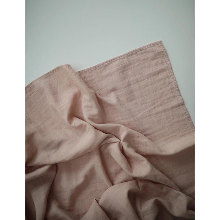 Muslin Swaddle Blanket Organic Cotton (Blush)
