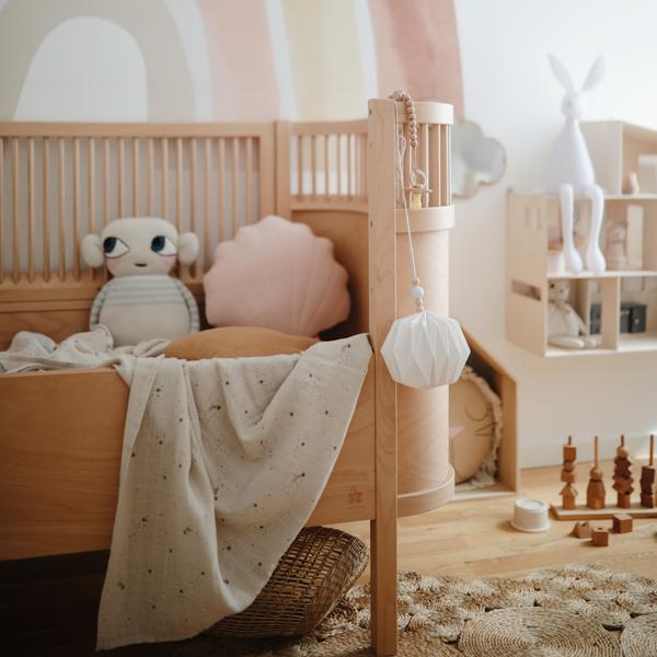 Muslin Swaddle Blanket Organic Cotton (Falling Stars)