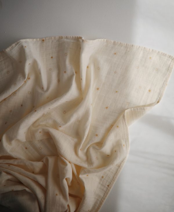 Muslin Swaddle Blanket Organic Cotton (Sun)