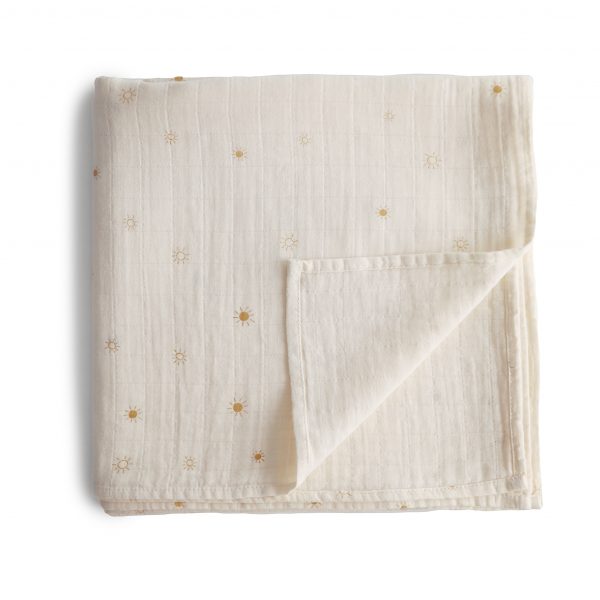 Muslin Swaddle Blanket Organic Cotton (Sun)