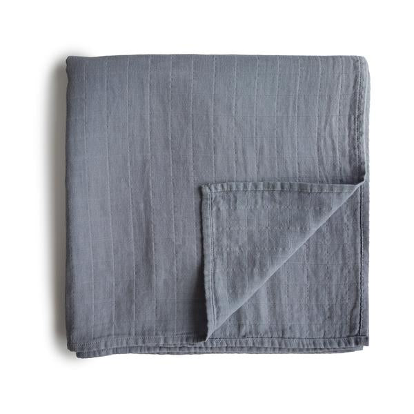 Muslin Swaddle Blanket Organic Cotton (Tradewinds)