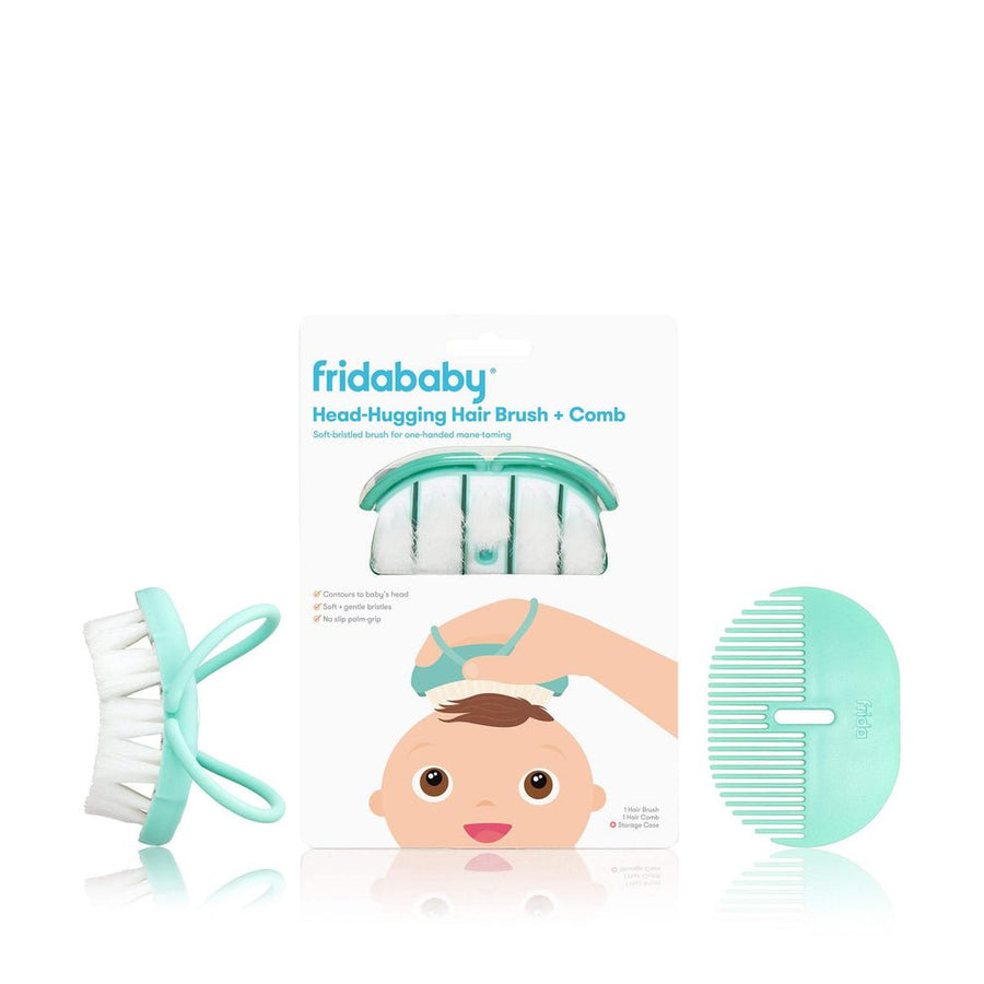 Baby Head-Hugging Hairbrush + Styling Comb Set - Guam Baby Company