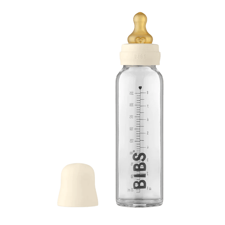 BIBS Baby Glass Bottle Complete Set 225ml Ivory - Guam Baby Company