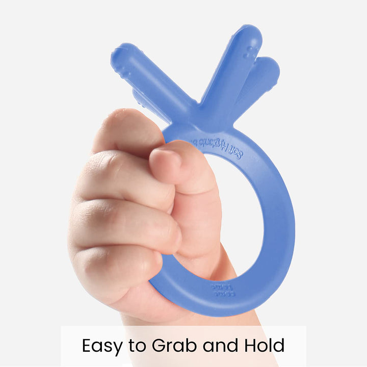 Blue Silicone Baby Teether - Guam Baby Company