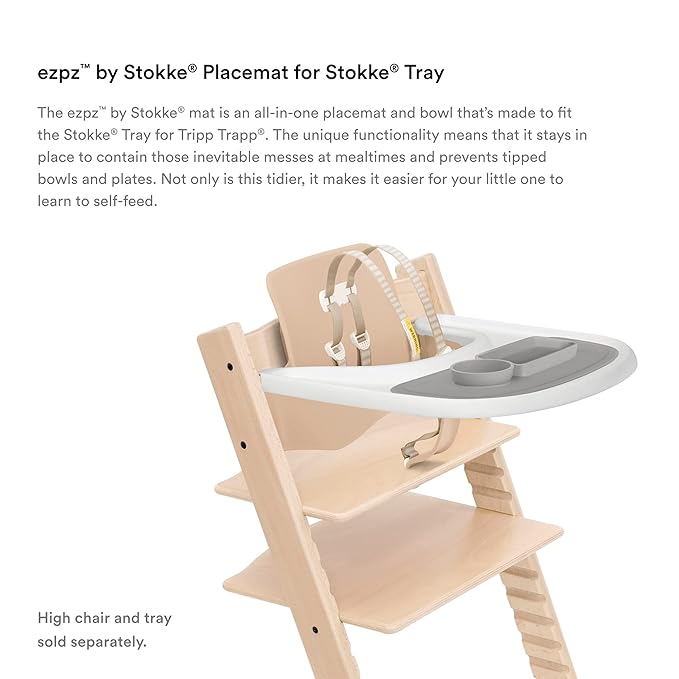 ezpz™ by Stokke™ placemat for Stokke® Tray Soft Grey - Guam Baby Company
