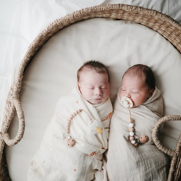 Muslin Swaddle Blanket Organic Cotton (Fog)