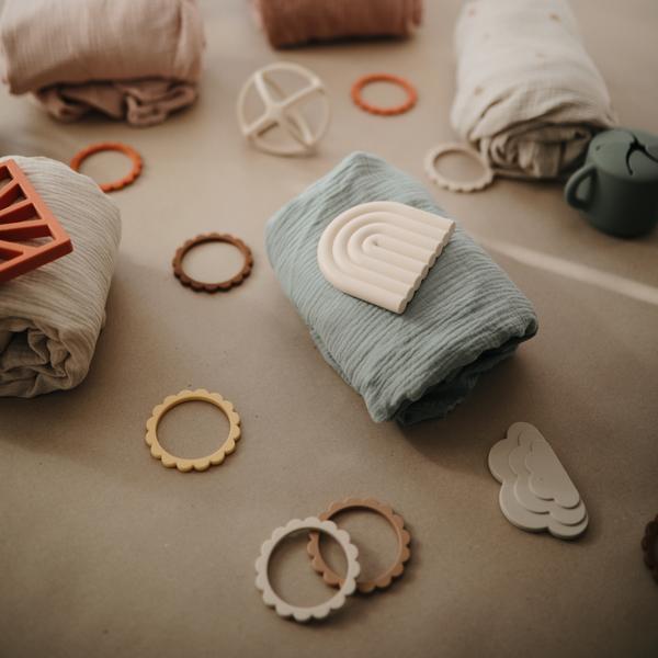 Muslin Swaddle Blanket Organic Cotton (Fog)