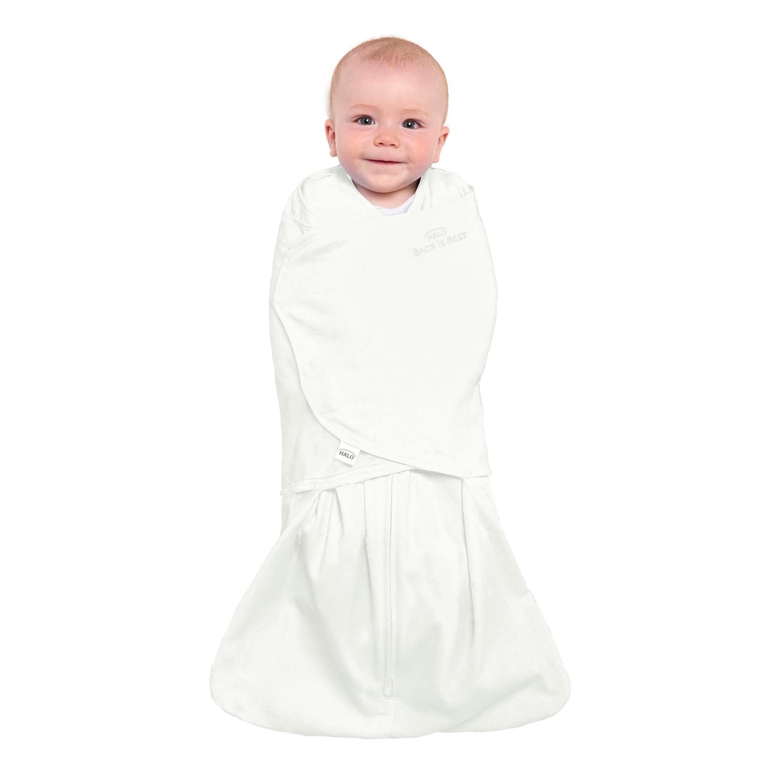 Halo Sleepsack Swaddle 100% Cotton - Cream - Guam Baby Company