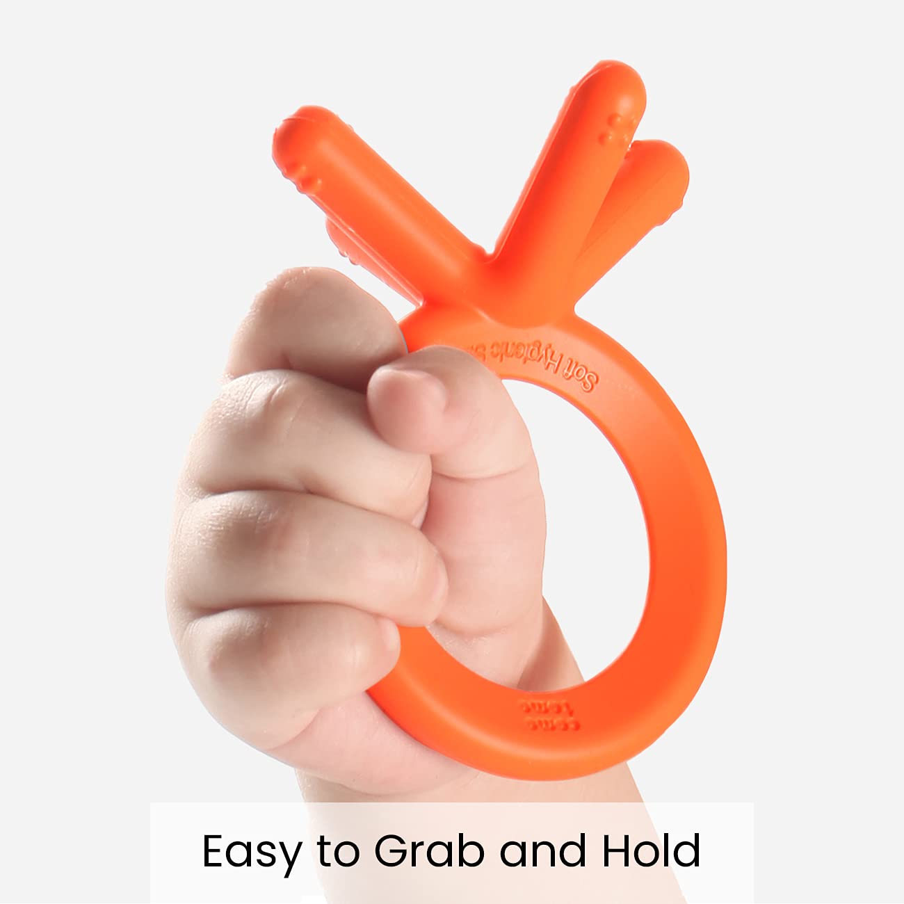 Orange Silicone Baby Teether - Guam Baby Company