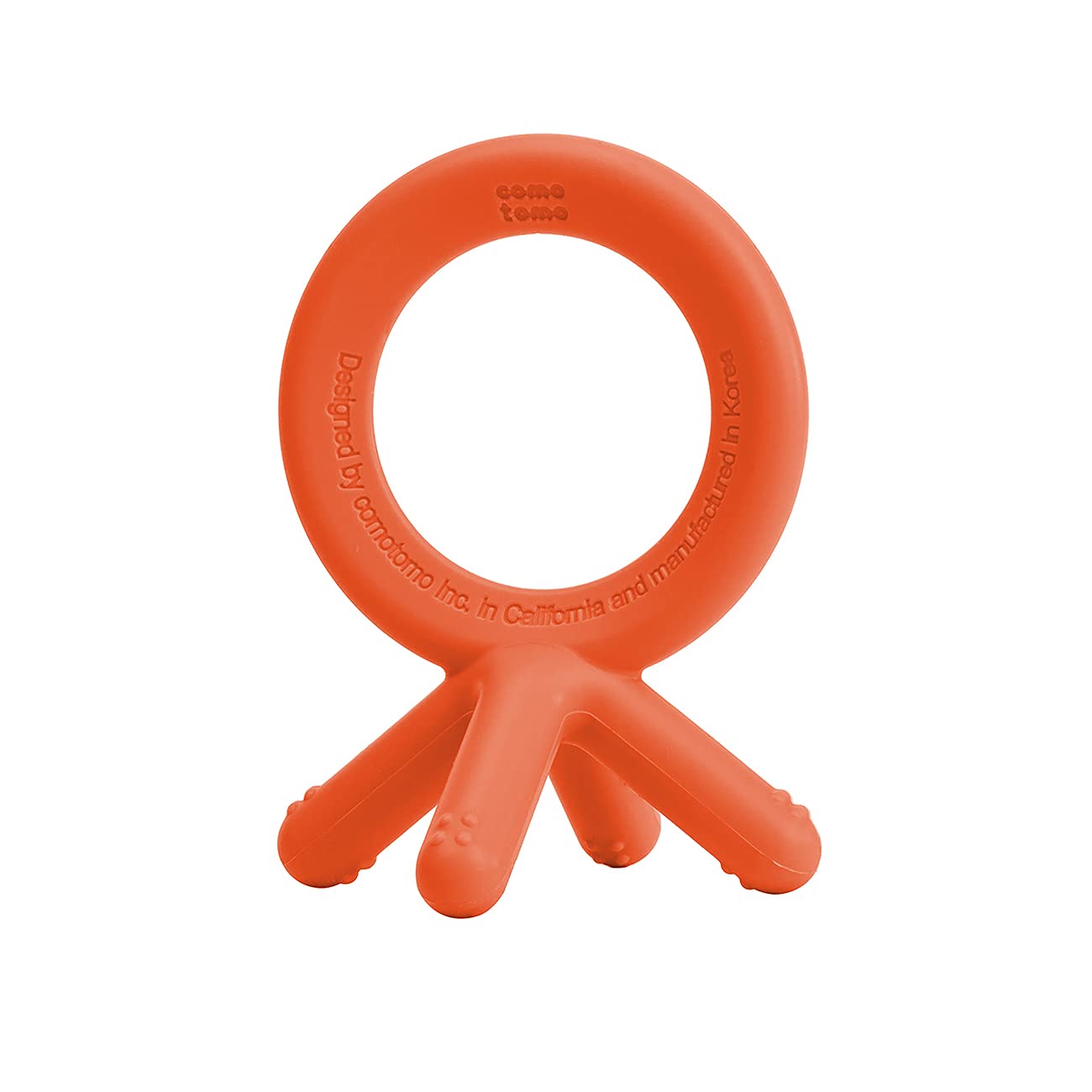 Orange Silicone Baby Teether - Guam Baby Company
