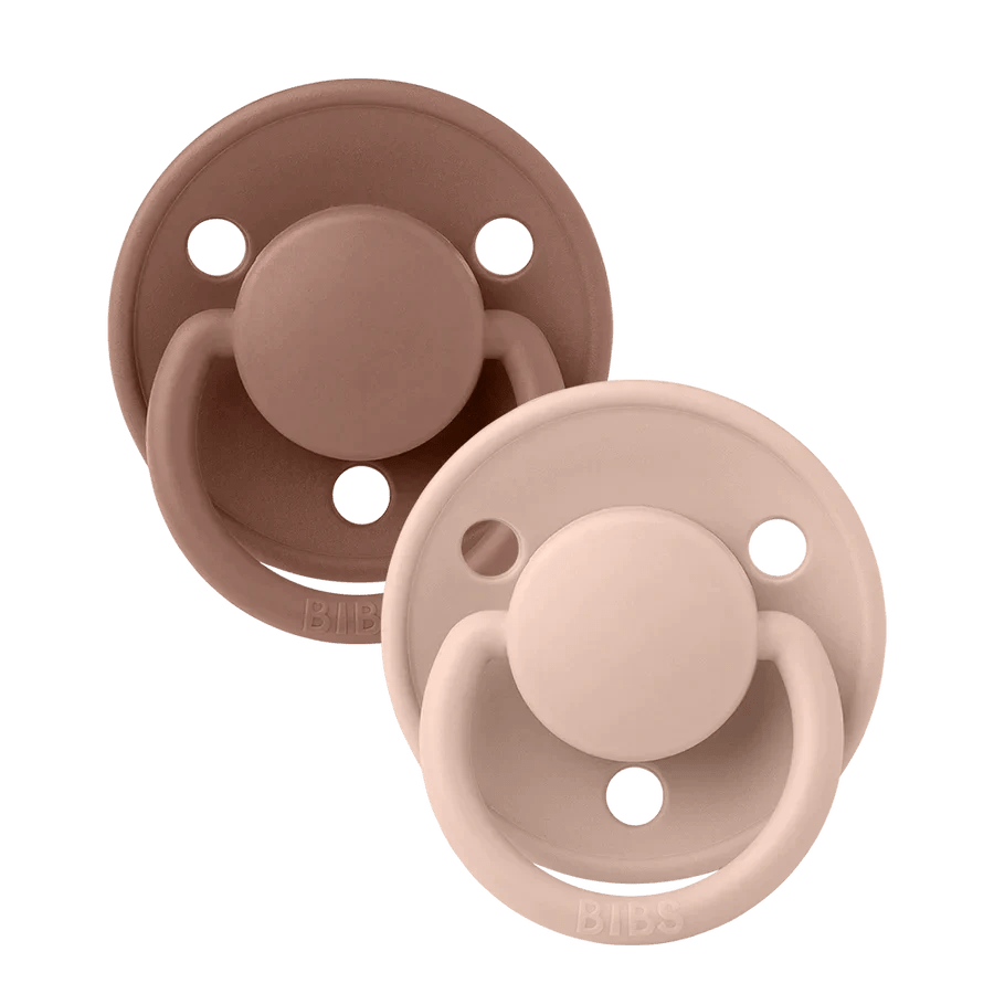 Pacifier De Lux Silicone 2 PACK Woodchuck/Blush - Guam Baby Company