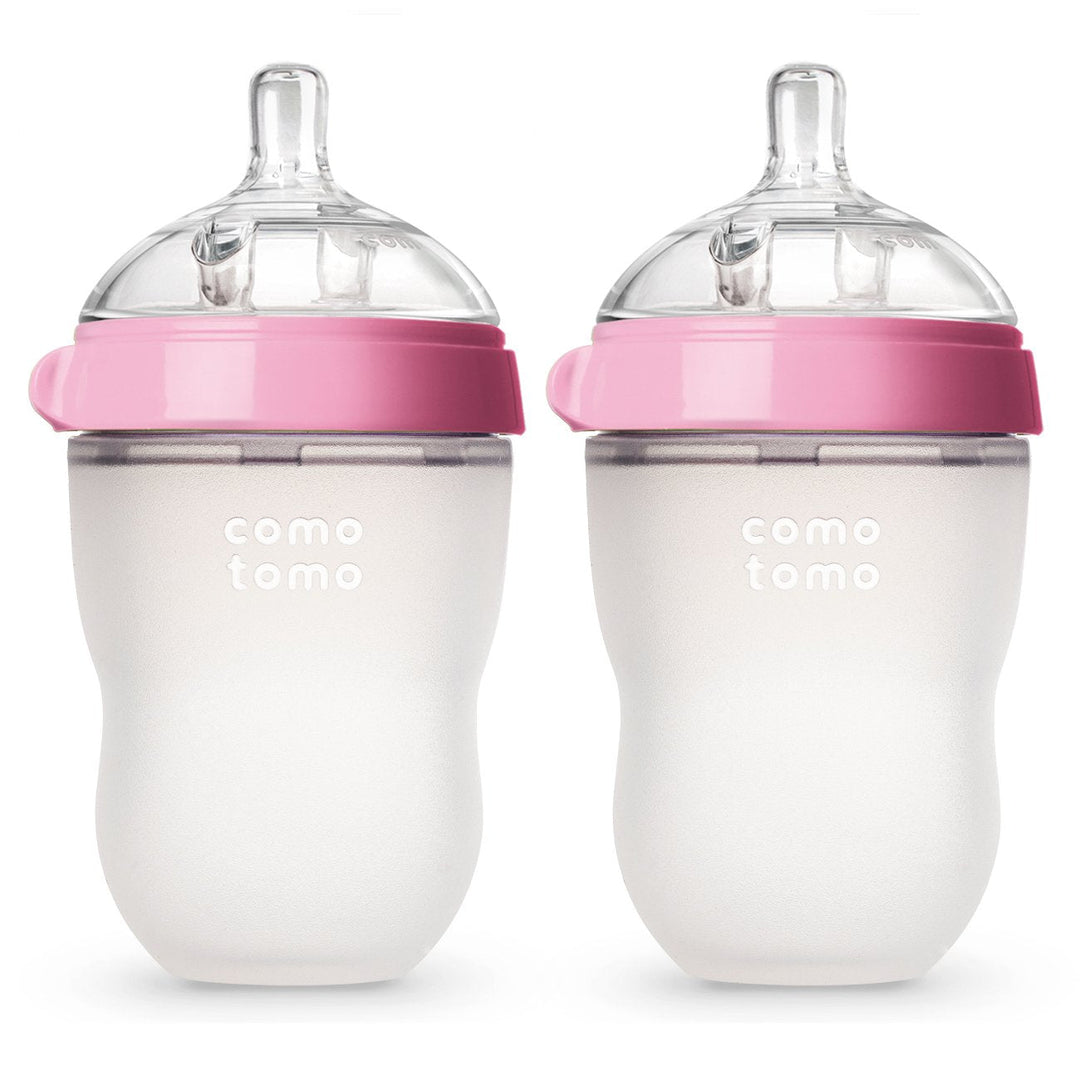 Pink, 8 Ounce (2 Count), Baby Bottle - Guam Baby Company