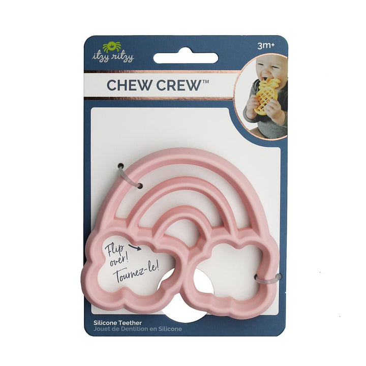 Rainbow Chew Crew™ Silicone Baby Teether - Guam Baby Company