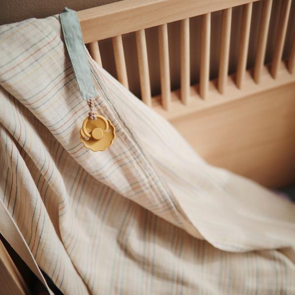 Muslin Swaddle Blanket Organic Cotton (Retro Stripes)