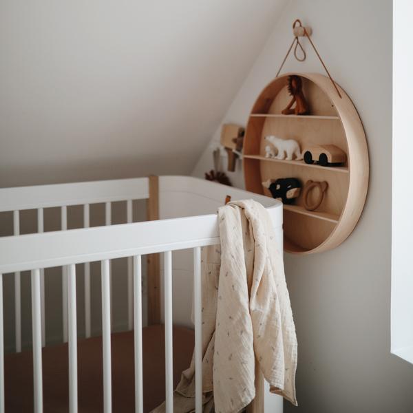 Muslin Swaddle Blanket Organic Cotton (Rocket Ship)