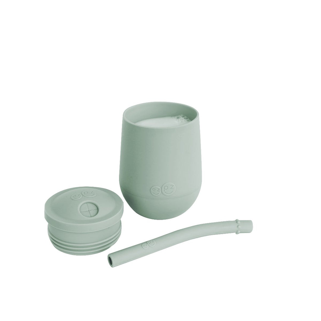 Silicone Mini Cup + Straw Training System - Sage - Guam Baby Company
