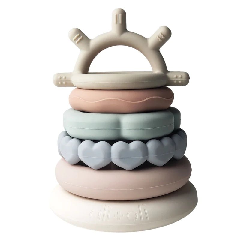 Sun - Soft Silicone Stacking Ring Tower (6-pc) - Guam Baby Company