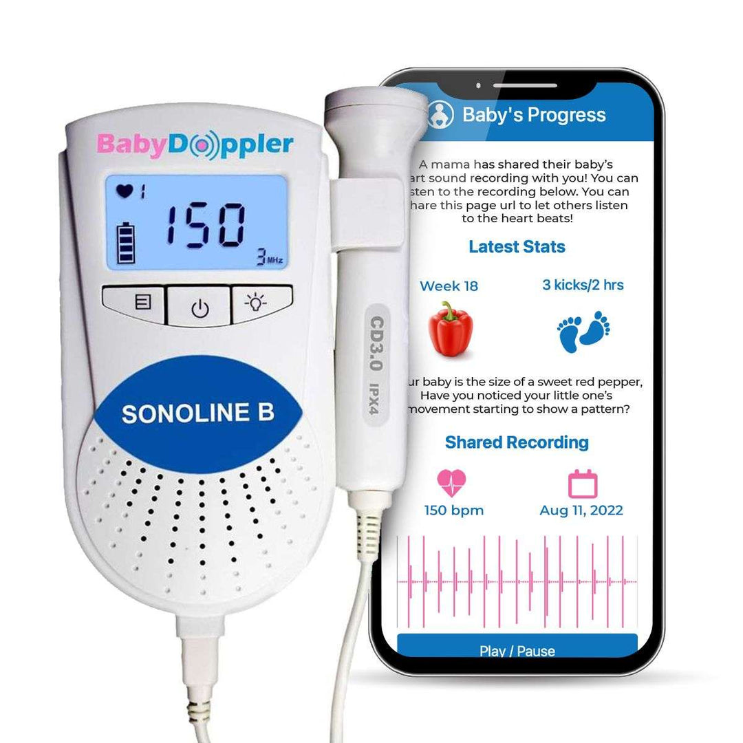 The Official BabyDoppler® Sonoline B Fetal Doppler (Blue) - Guam Baby Company