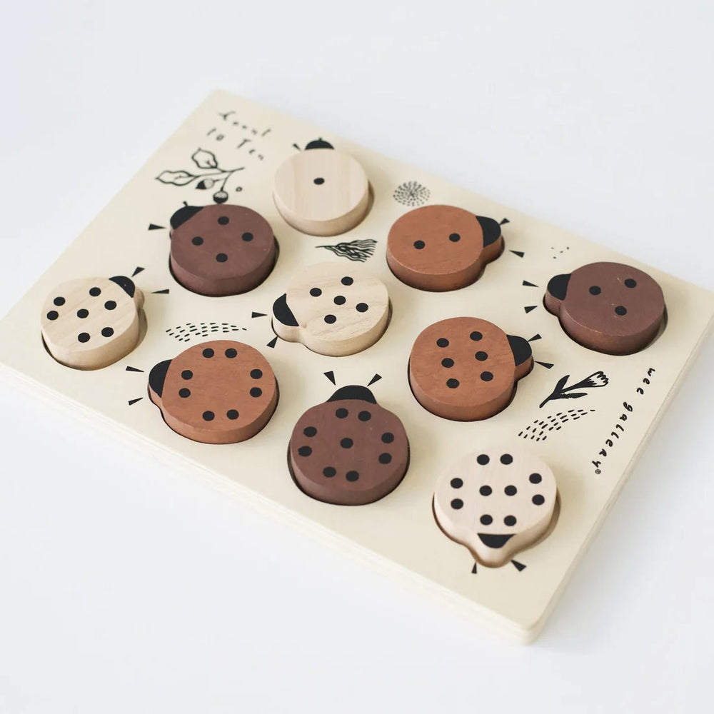Wooden Tray Puzzle - Count to 10 Ladybugs - Guam Baby Company