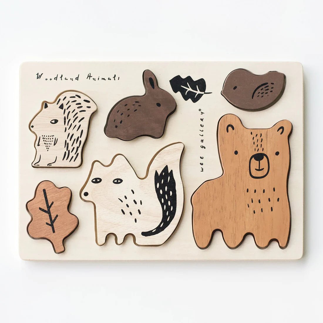 Wooden Tray Puzzle - Woodland Animals (2nd Edition) - Guam Baby Company